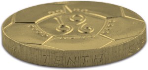 £2 Coin side view