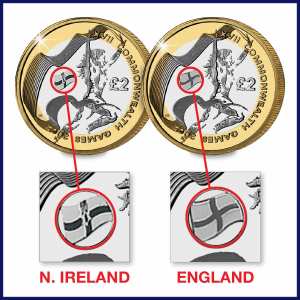 2002 CWG £2 Flags