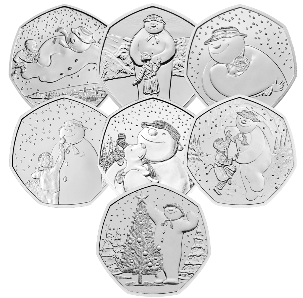 UK The Snowman 50ps
