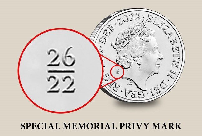 Never seen before special memorial privy mark