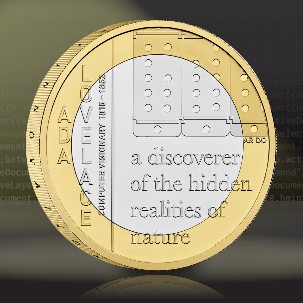 2023 UK Ada Lovelace £2 Reverse