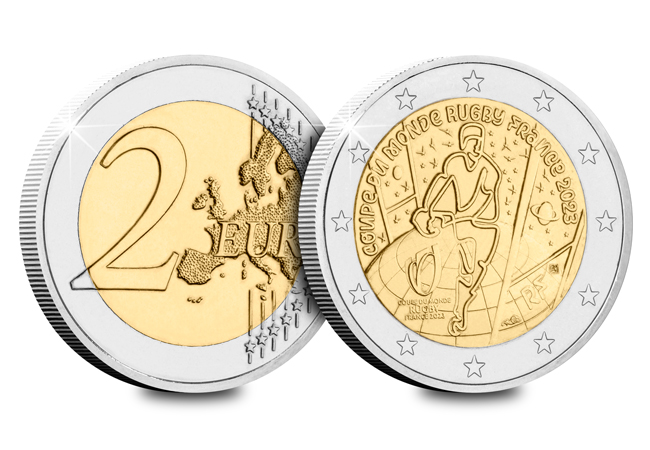 2023 France Rugby World Cup obverse and reverse