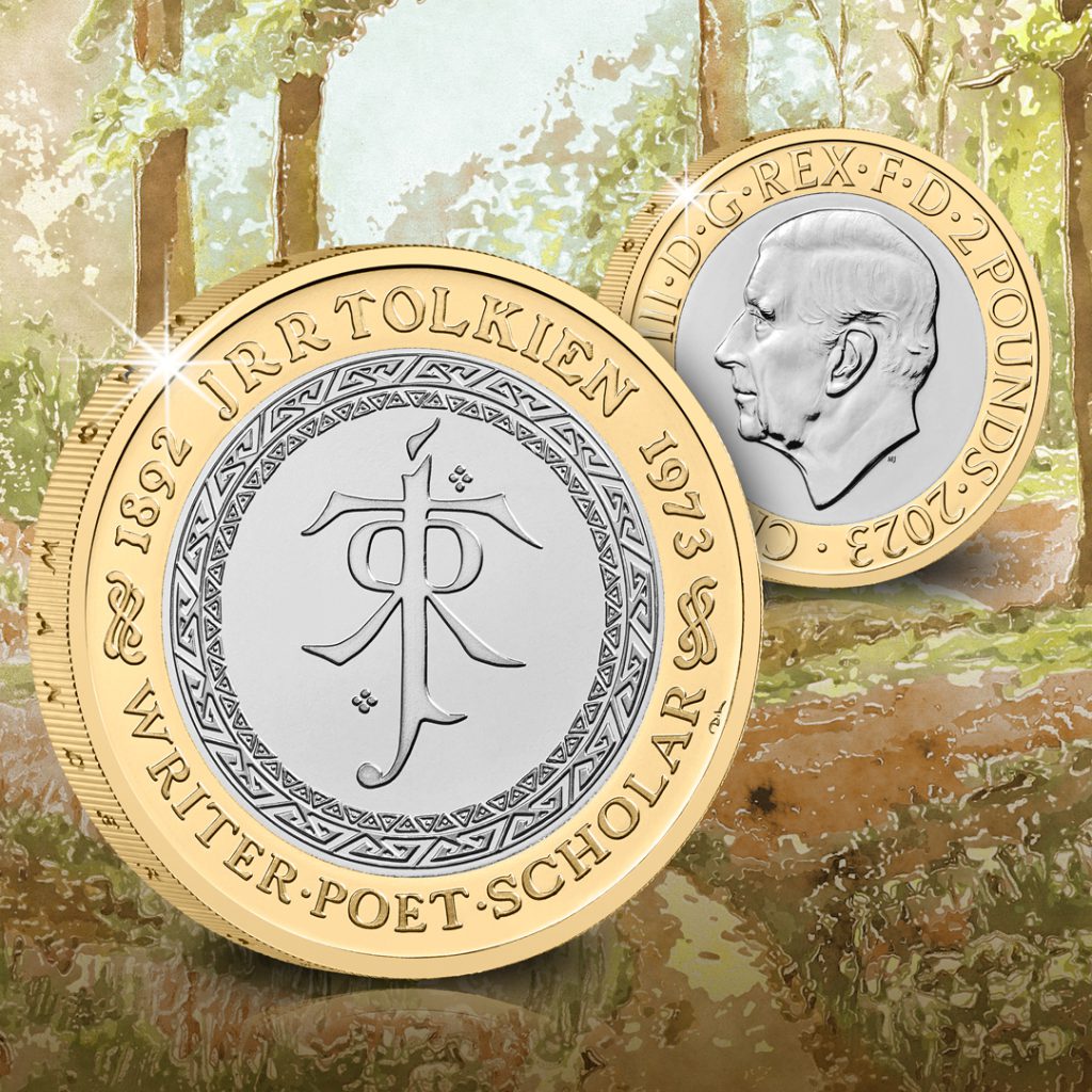 2023 UK J.R.R. Tolkien £2 reverse and obverse