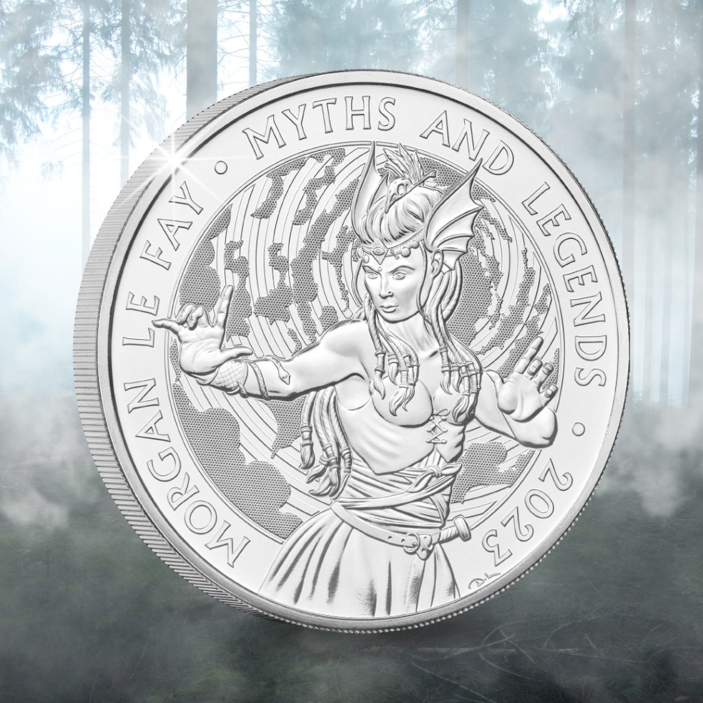 Morgan le Fay £5 reverse