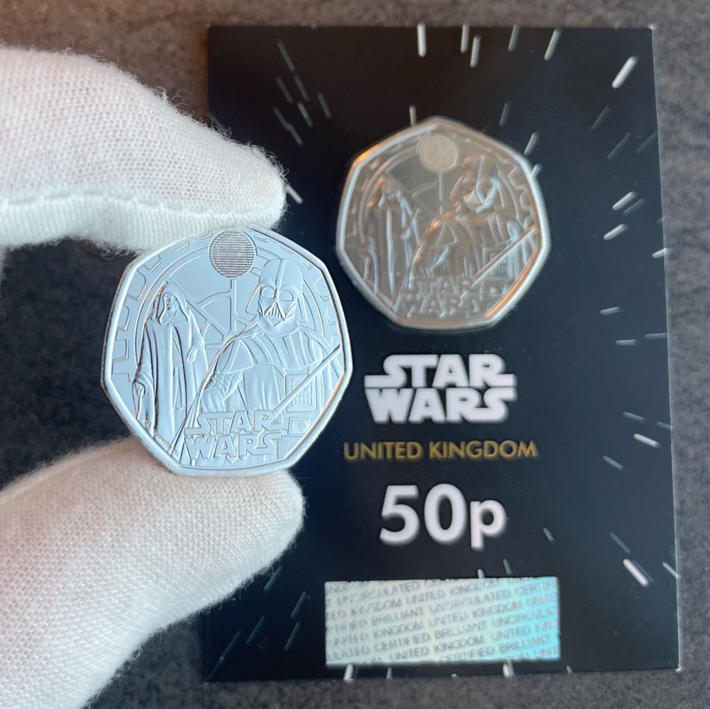 2023 UK Darth Vader & Emperor Palpatine 50p