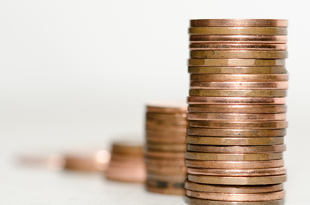 Pile of coper coins