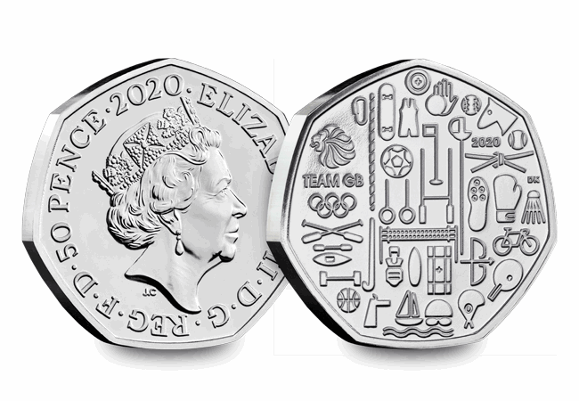 2020 Team GB 50p from the 2020 Annual Set