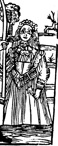 Illustration of Maid Marian from Wood 401(21)