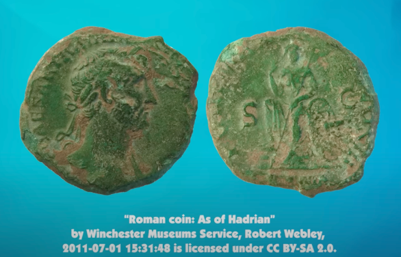 Roman coins featuring Britannia