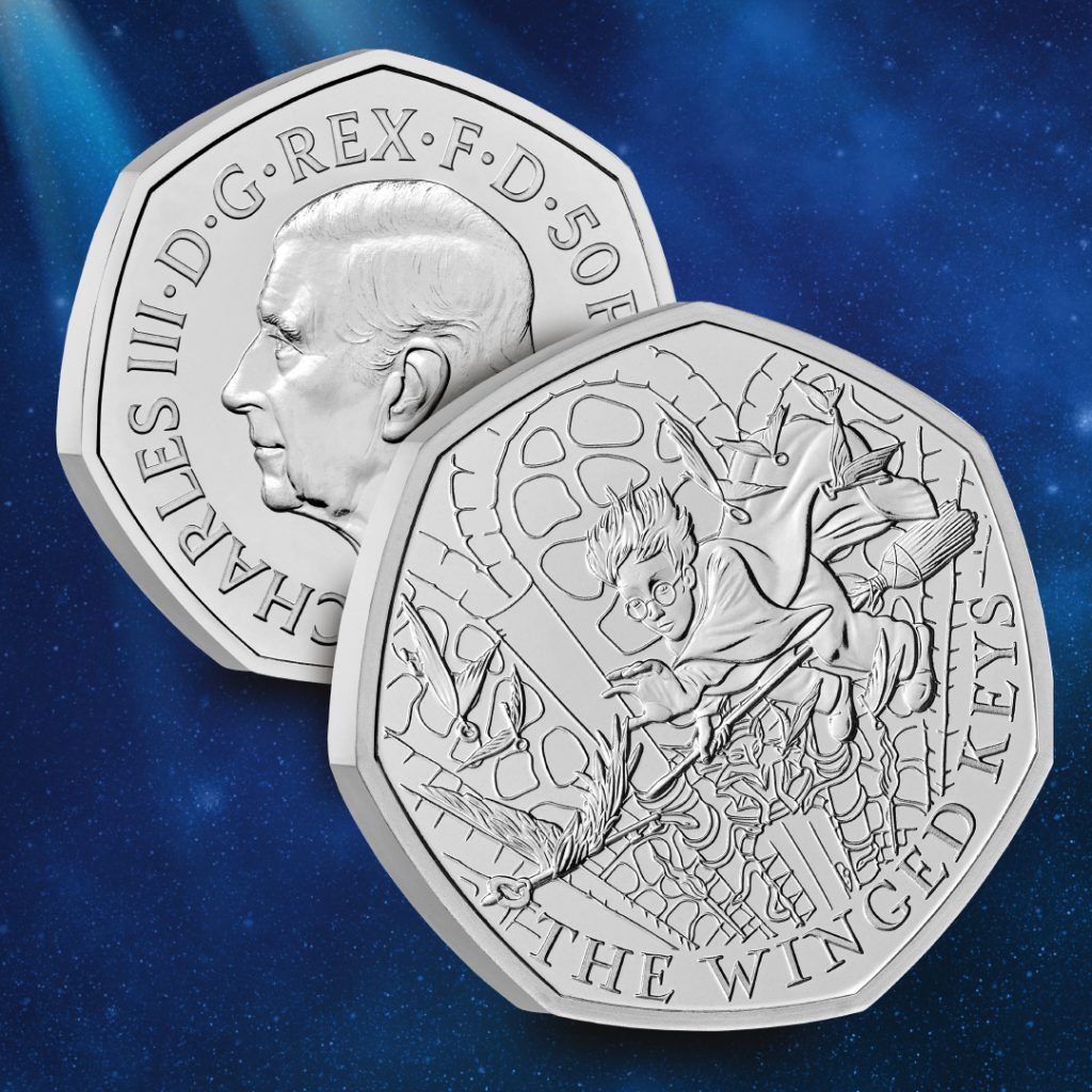 2024 UK Harry Potter: The Winged Keys 50p