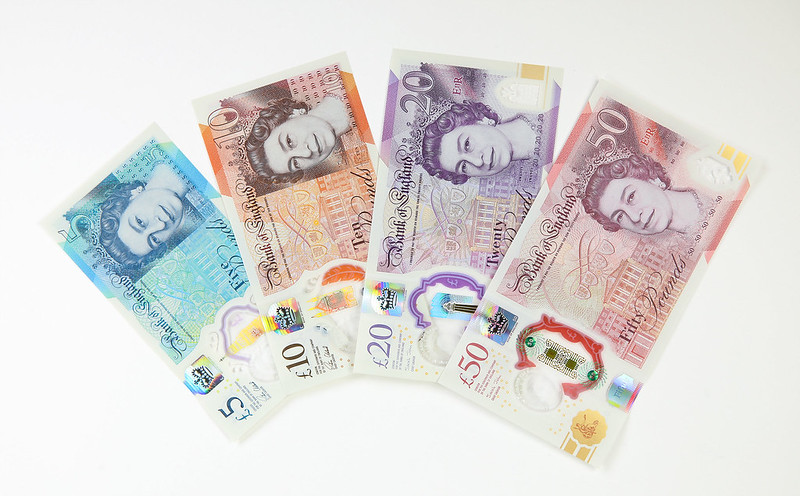 £5, £10, £20 and £50 Polymer Banknotes