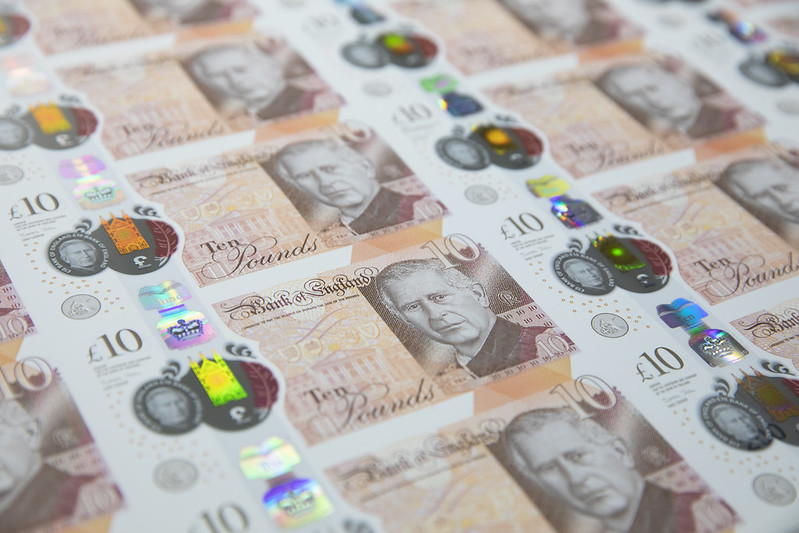 King Charles III £10 banknotes