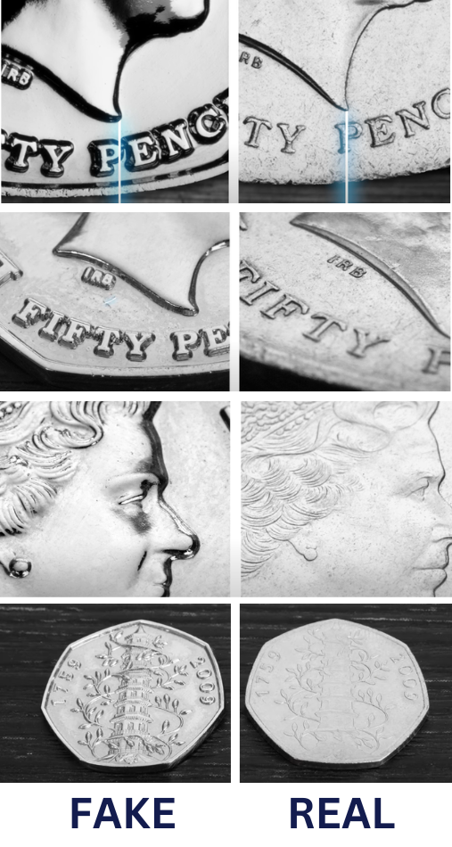Kew Gardens 50p fakes