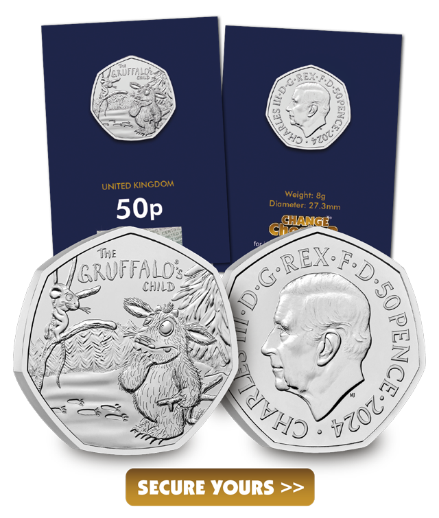 2024 Gruffalo's Child 50p in Change Checker cards