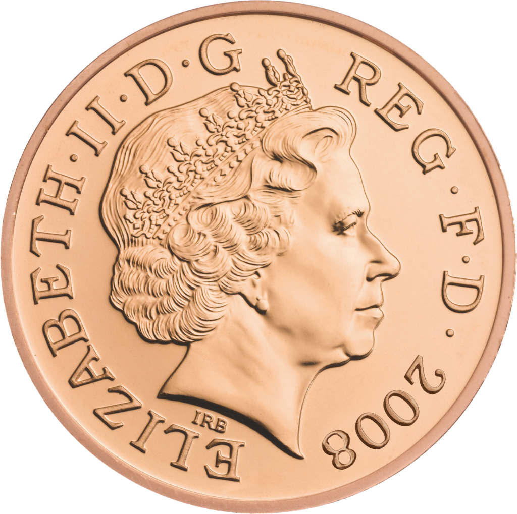 Queen Elizabeth II coin obverse portrait by Ian Rank-Broadley