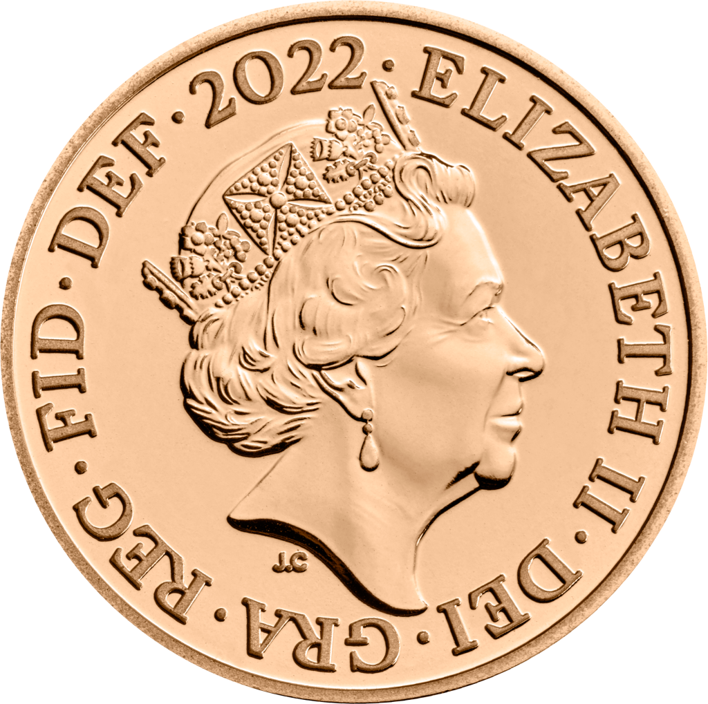 Queen Elizabeth II coin obverse portrait by Jody Clark