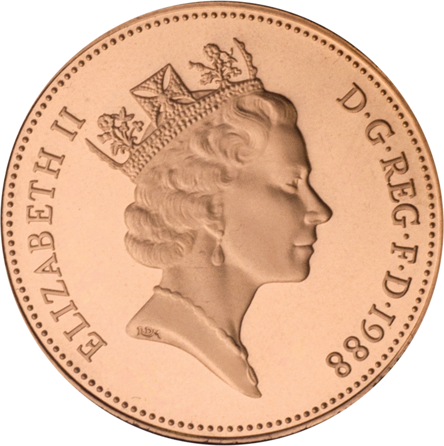Queen Elizabeth II coin obverse portrait by Raphael Maklouf