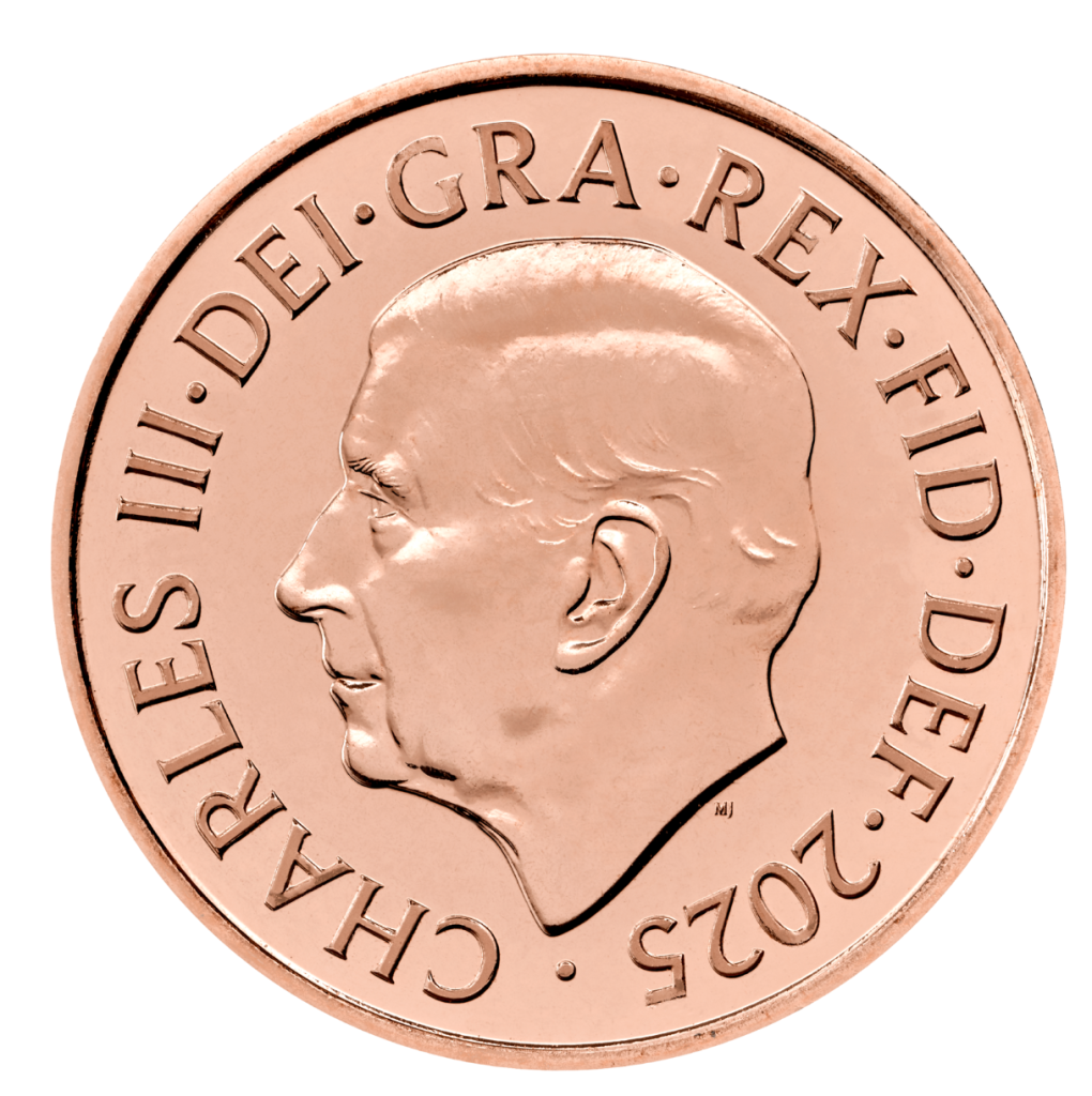 King Charles III coin portrait by Martin Jennings