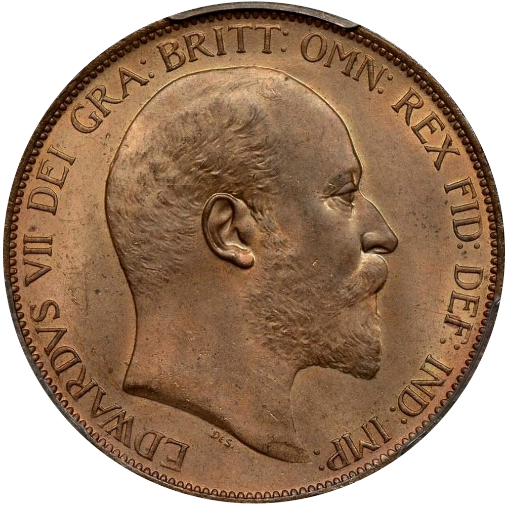 Edward VII coin obverse by George William de Saulles