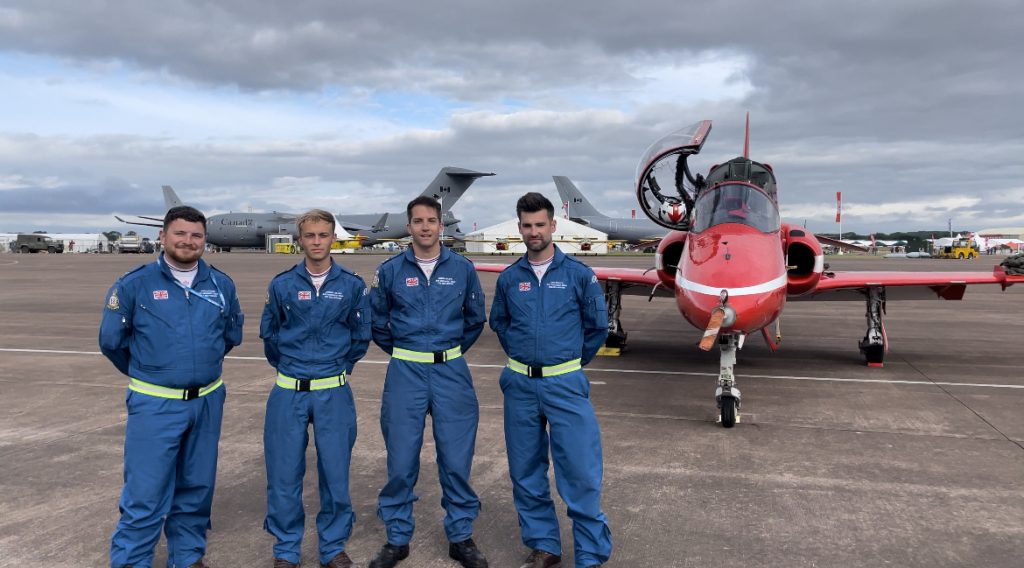 The Blues dye team at RIAT 2024
