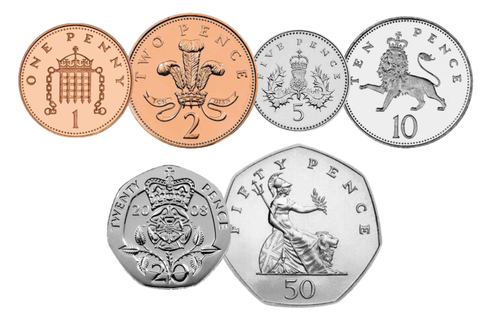Christopher Ironside's Decimal Designs and Tudor Rose 20p