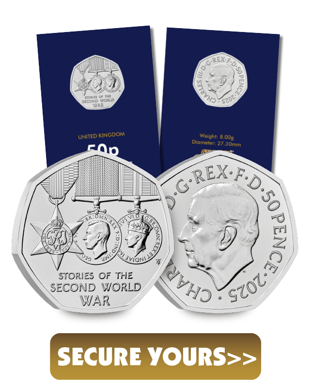 2025 Stories of the Second World War 50p in Change Checker packaging