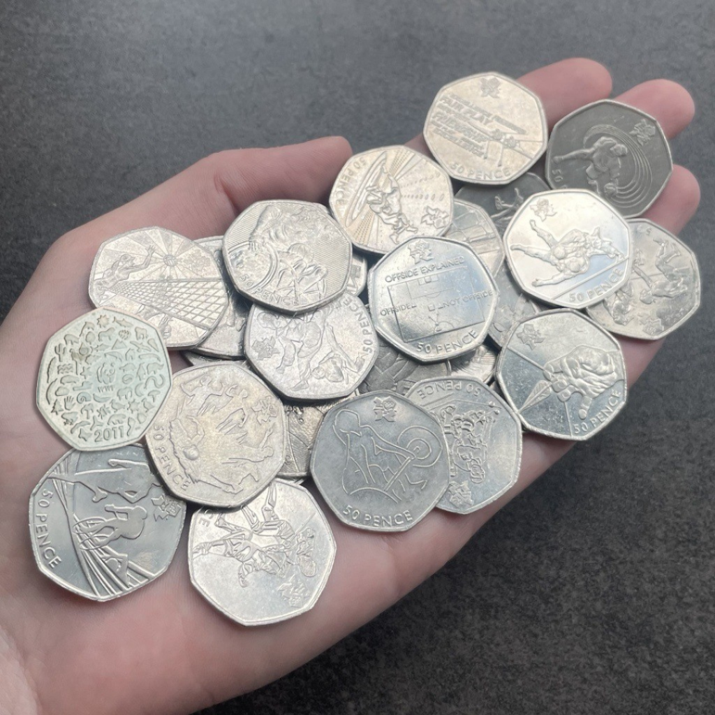 A selection of 2011 50p coins