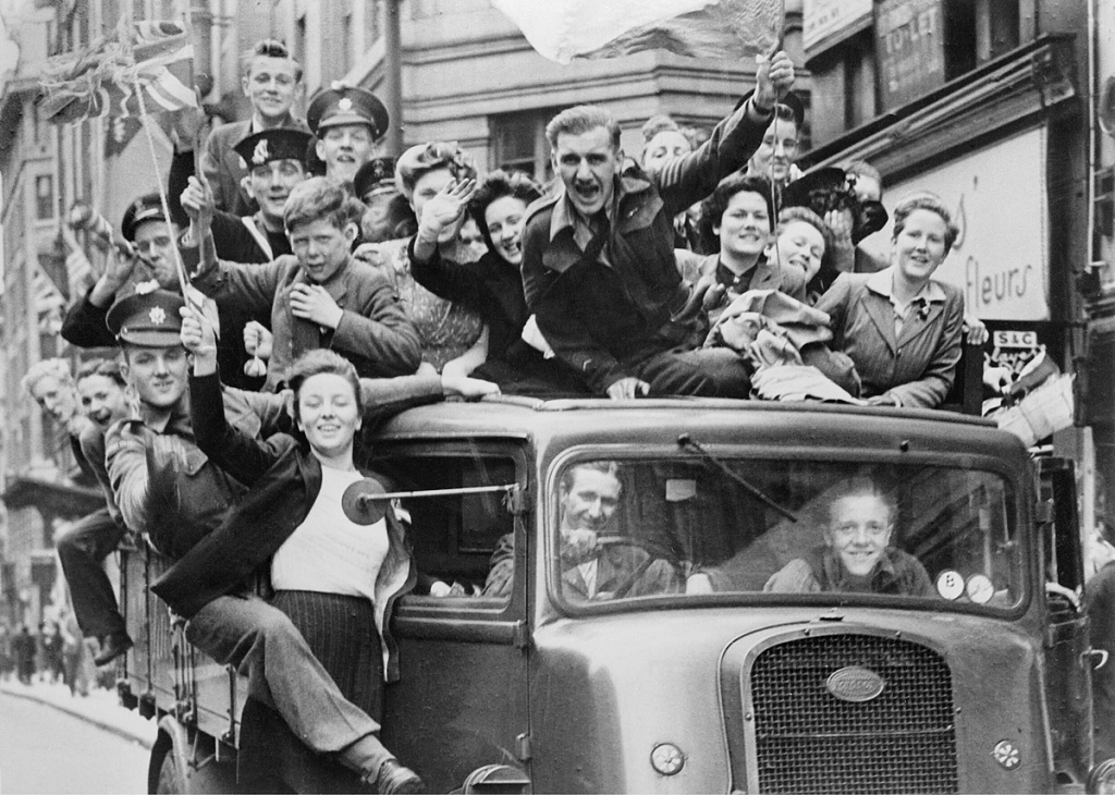 VE Day Celebrations in London, 8th May 1945