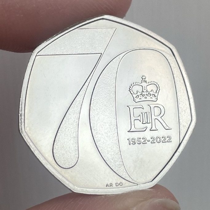 2022 Platinum Jubilee 50p coin