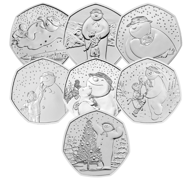 The Snowman 50p coins