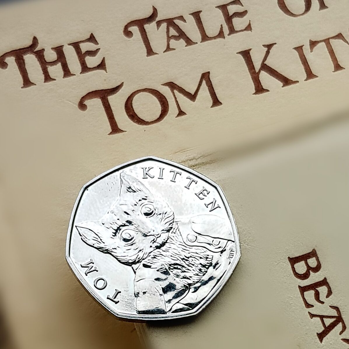 The Tom Kitten 50p was the second coin in the 2017 Beatrix Potter Series